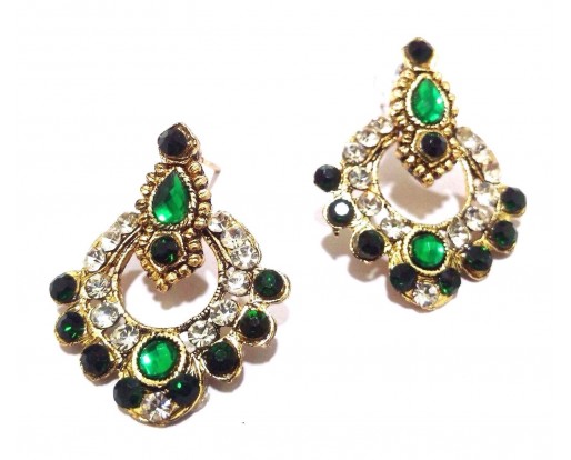 Golden Oxidized Earring Jhumka Jhumki Jewelry Imitation Ethnic Drop Dangle EA165